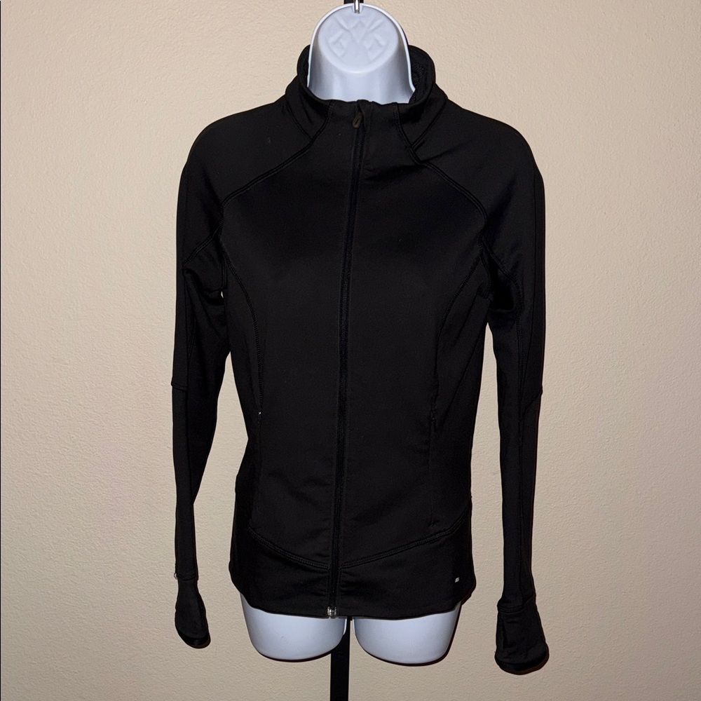 Vintage Salomon ActiTherm Black Zip-Up Jacket Women’s Size XS